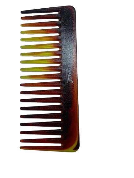 SLC015 Scarlet Line Professional Plastic Hair Shell Zee Comb for Shampoo Detangling Premium Dressing Comb for Wavy/Curly Hair for Men and Women