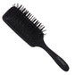 Scarlet Line Professional 11 Rows Large Anti Slip Matt Finish Wet Paddle Brush with Cushion n Plastic Handle for Men and Women_Black