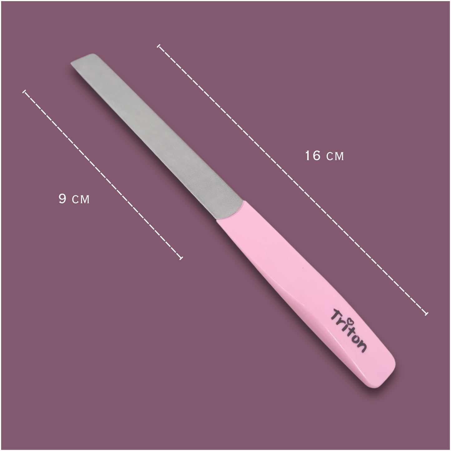 TLS001 TRITON Professional Nickel Coated Nail Shaper Nail Filer Tool for Manicure n Pedicure, Finger n Toe Nail Shaper for Shaping,Smoothing n Nail Art_Pink