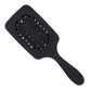 Scarlet Line Professional 11 Rows Large Anti Slip Matt Finish Wet Paddle Brush with Cushion n Plastic Handle for Men and Women_Black