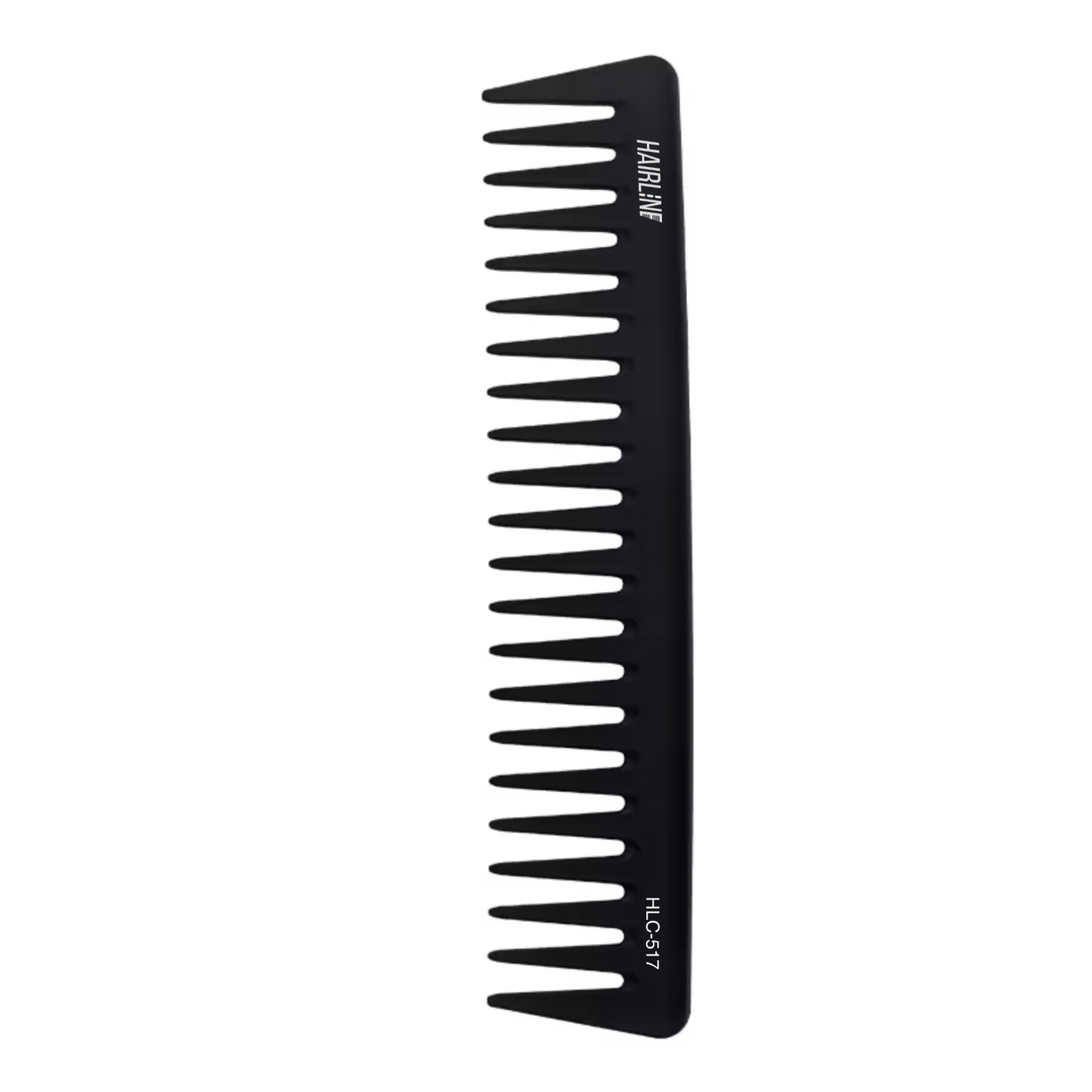 HLC517 Hair Line Professional Anti Static Carbon Fiber Wide Tooth Shower Shampoo Comb for Hair Styling Grooming Detangling for All Hair Types Unisex Black