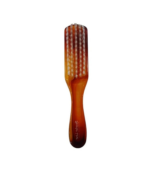 SNB010 Scarlet Line Professional Stone/Nail Soft Bristles Brush with Plastic Handle for Men and Women,