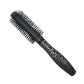 SHB029 Scarlet Line Professional Anti Static Round Hair Brush with Wooden Handle Ball Tip Nylon for Adding Quick Curls Waves Volume in Hair Men n Women Black