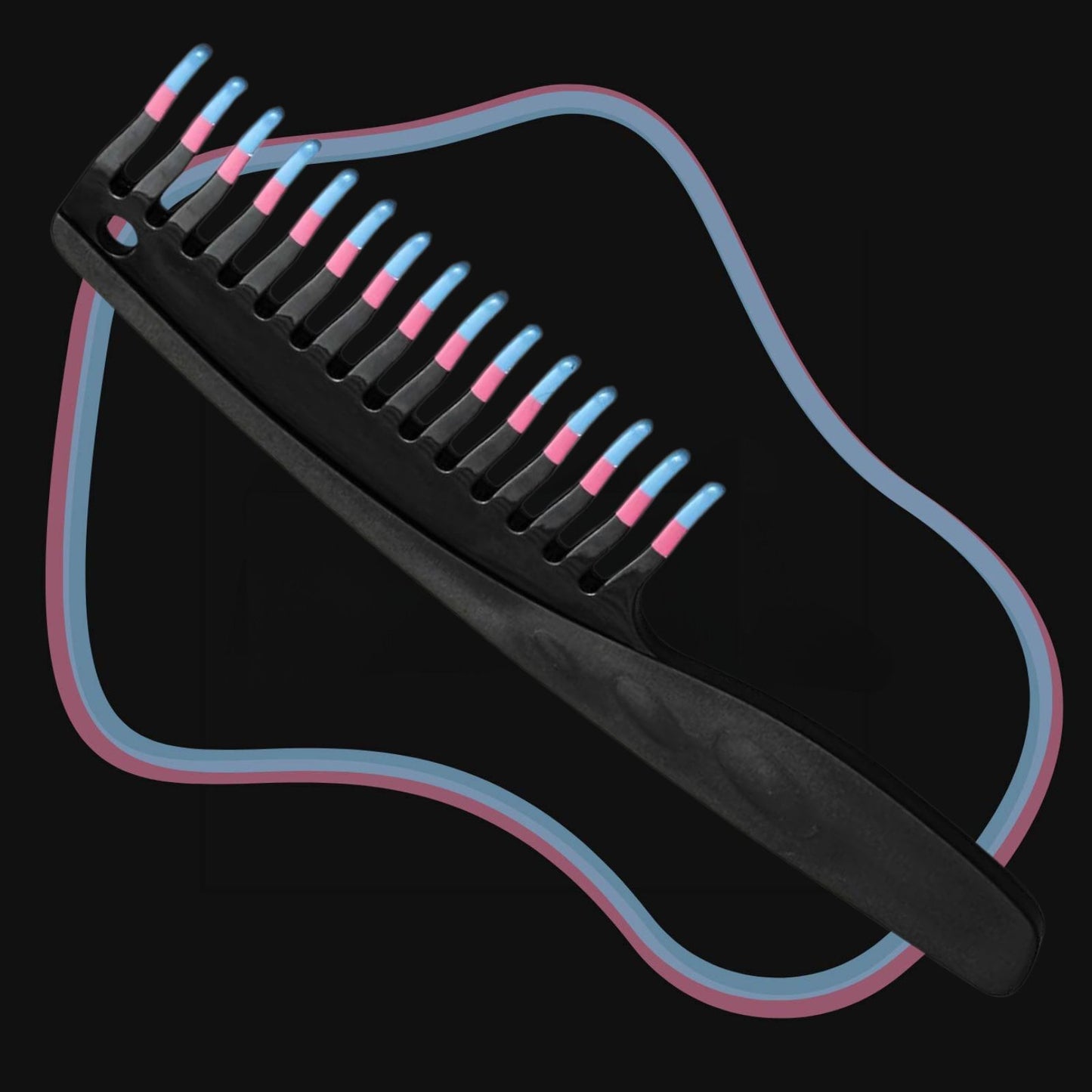 SLC012  Scarlet Line Professional Colouring Comb For Prevent Hair Damage, Hair Detangling and Styling Tool | Man and Women