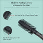 SHB029 Scarlet Line Professional Anti Static Round Hair Brush with Wooden Handle Ball Tip Nylon for Adding Quick Curls Waves Volume in Hair Men n Women Black