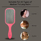 SPB040 Large Paddle Hair Brush Matte Finish Handle, Natural Air Cushion Pad Ball Tip Nylon Bristles