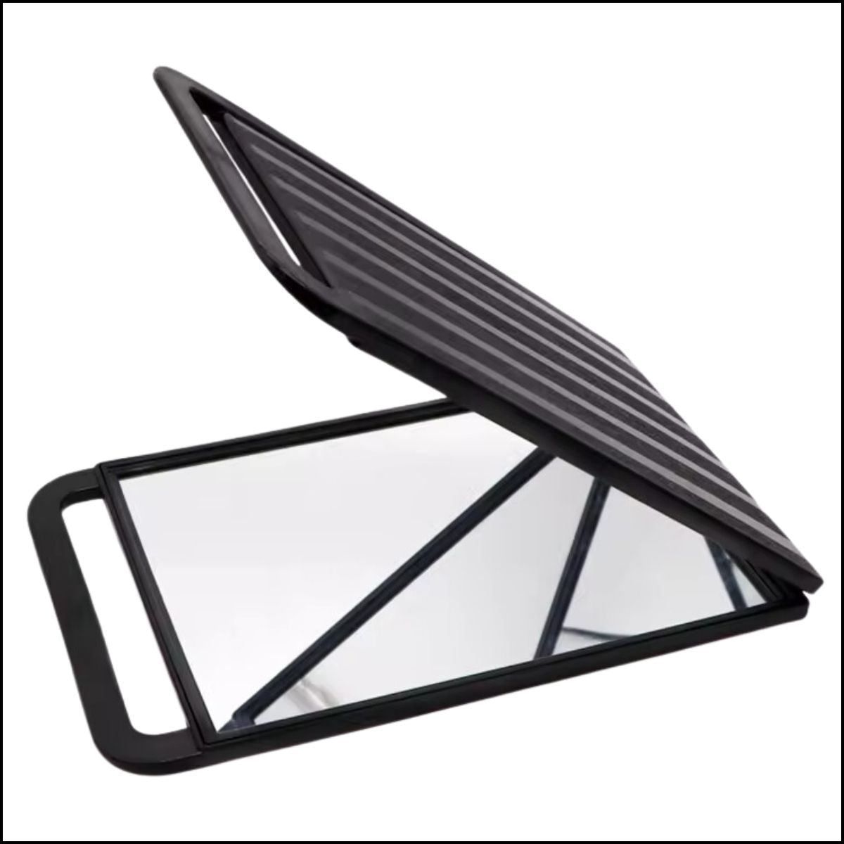 SSM032 Rectangular 2-Sided Foldable Salon Back View Mirror Large Size with 2 Side Cosmetic Makeup