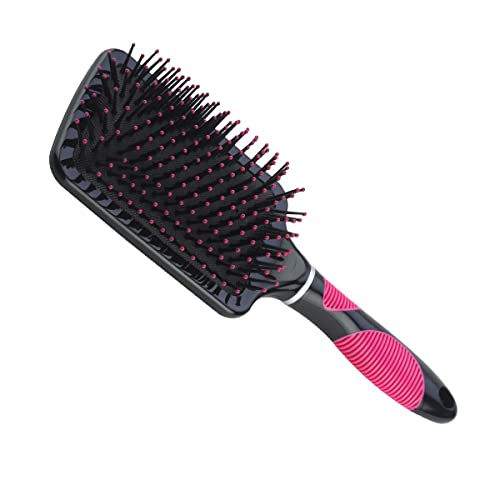 SPB062 Large Paddle Hair Brush with Handle Paddle Brush with Ball Tip Nylon Bristles For Styling