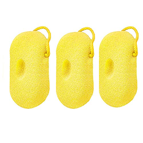 SBB024 Luxe Bath Sponge for Bathing Soft Loofah Face n Body Scrubber Loufah_Yellow Color