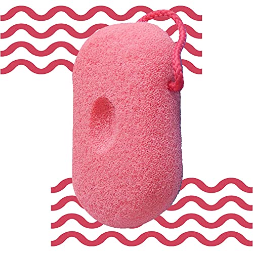 SBB024 Professional Luxe Bath Sponge for Bathing, Soft Loofah,Face n Body Scrubber Loufah_Pink Color