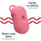 SBB024 Professional Luxe Bath Sponge for Bathing, Soft Loofah,Face n Body Scrubber Loufah_Pink Color