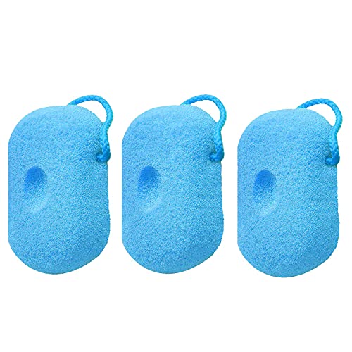 SBB024 Luxe Bath Sponge for Bathing Soft Loofah Face n Body Scrubber Loufah_Sky Blue Color