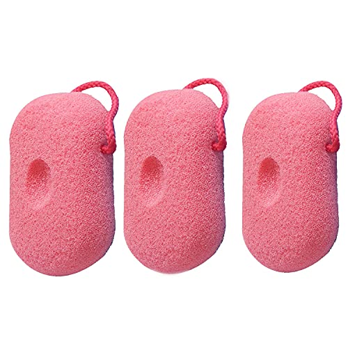 SBB024 Professional Luxe Bath Sponge for Bathing, Soft Loofah,Face n Body Scrubber Loufah_Pink Color