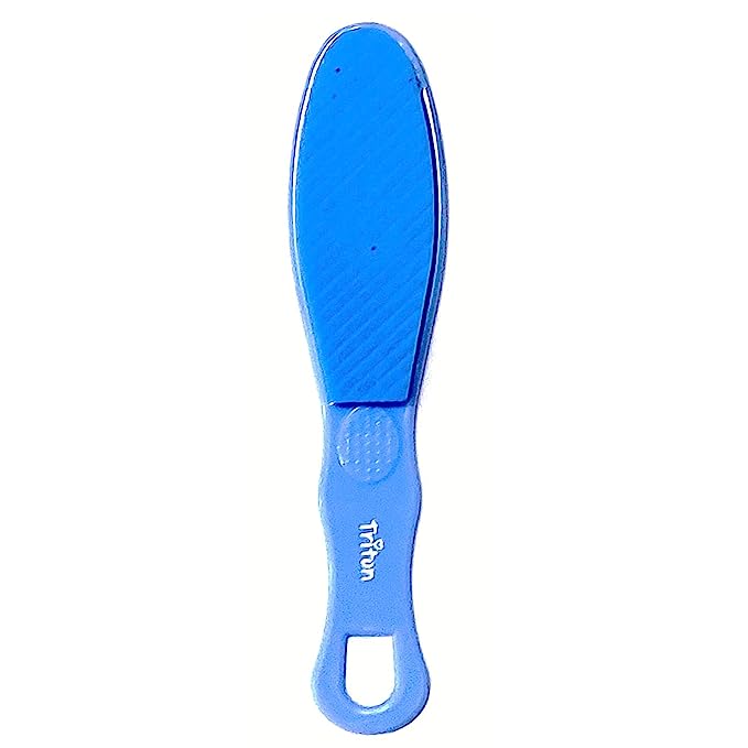 TFS016 Dual Sided Foot Scrubber Foot Emery Pad Filer With Pumice Stone Callus Remover Pedicure Foot Scraper