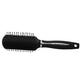 SFB026 Ladies 7 Rows Small Copper Flat Hair Styling Brush with Anti Slip Grip Lines on Handle