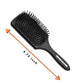 SBX012 Maple Wood Anti Static Large Paddle Hair Brush Back Side Mirror n Matte Finish Paddle Brush For Styling