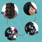 Professional Velcro Hair Curling Rollers, Hairdressing Self Grip Plastic Curlers for Home n Saloon Use_1.5 cm_6 Pcs