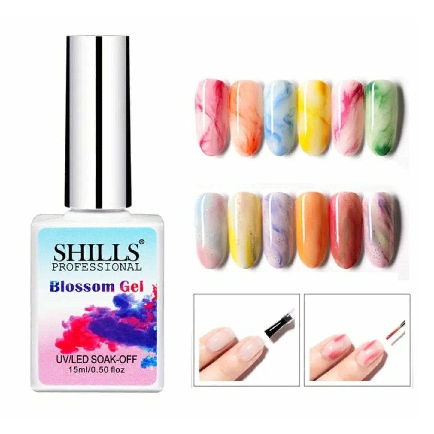 Blossom Gel Blooming Gel For UV LED Soak Off Gel Nail Polish,