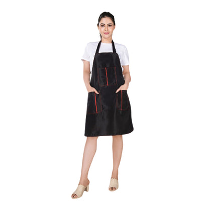 Hair Line Professional Self Apron for Salon, Beauty Parlour Hairdresser,Hair Stylist Beautician Cutting Styling Staff Apron With Tool Pockets_001