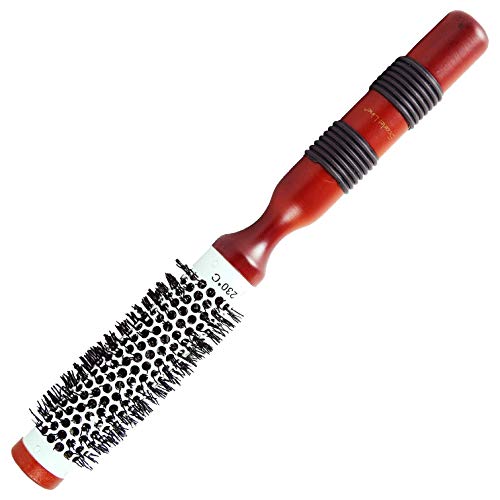 SHB002-006ProfessionalExtraSmallHotCurlingRoundHairBrushWhiteandOrangeColor25mm1