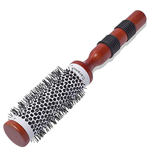 SHB002-006ProfessionalExtraSmallHotCurlingRoundHairBrushWhiteandOrangeColor35mm1