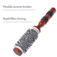 SHB002-006 Professional Extra Small Hot Curling Round Hair Brush White and Orange Color