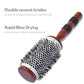 SHB002-006 Professional Extra Small Hot Curling Round Hair Brush White and Orange Color