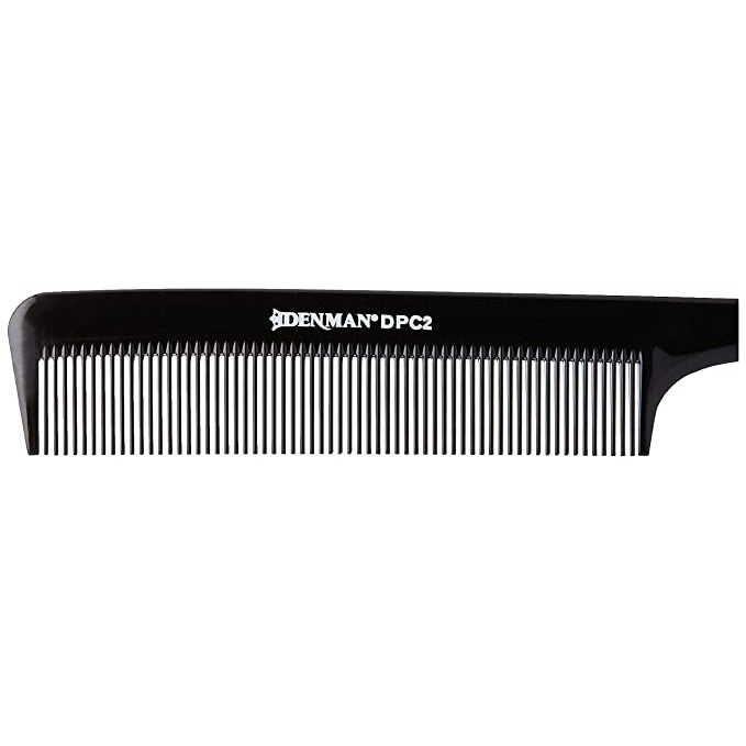 DPC2 8" Tail Comb Tail Comb 8" Hair Combs DENMAN Black Plastic Koki Story