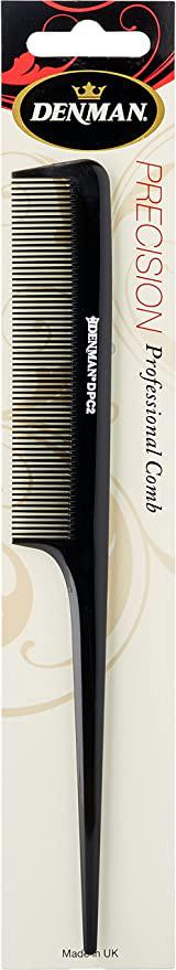 DPC2 8" Tail Comb Tail Comb 8" Hair Combs DENMAN Black Plastic Koki Story