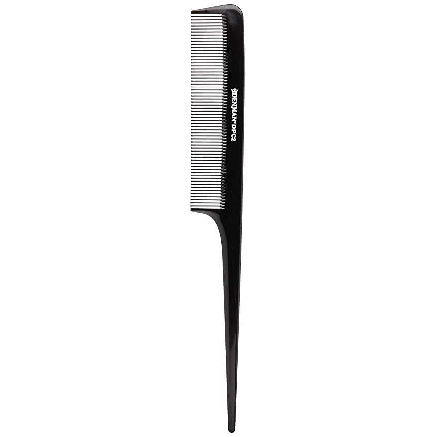 DPC2 8" Tail Comb Tail Comb 8" Hair Combs DENMAN Black Plastic Koki Story