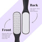 HFS006 Dual Sided Lazer Foot Scrubber For Pedicure Nickel Plate n Emery Pad Foot Filer Scraper For Hard Dead Skin Removing Callus Remover HFS6 Foot Scrubbers Hair Line 23X3.7X2 CM Koki Story