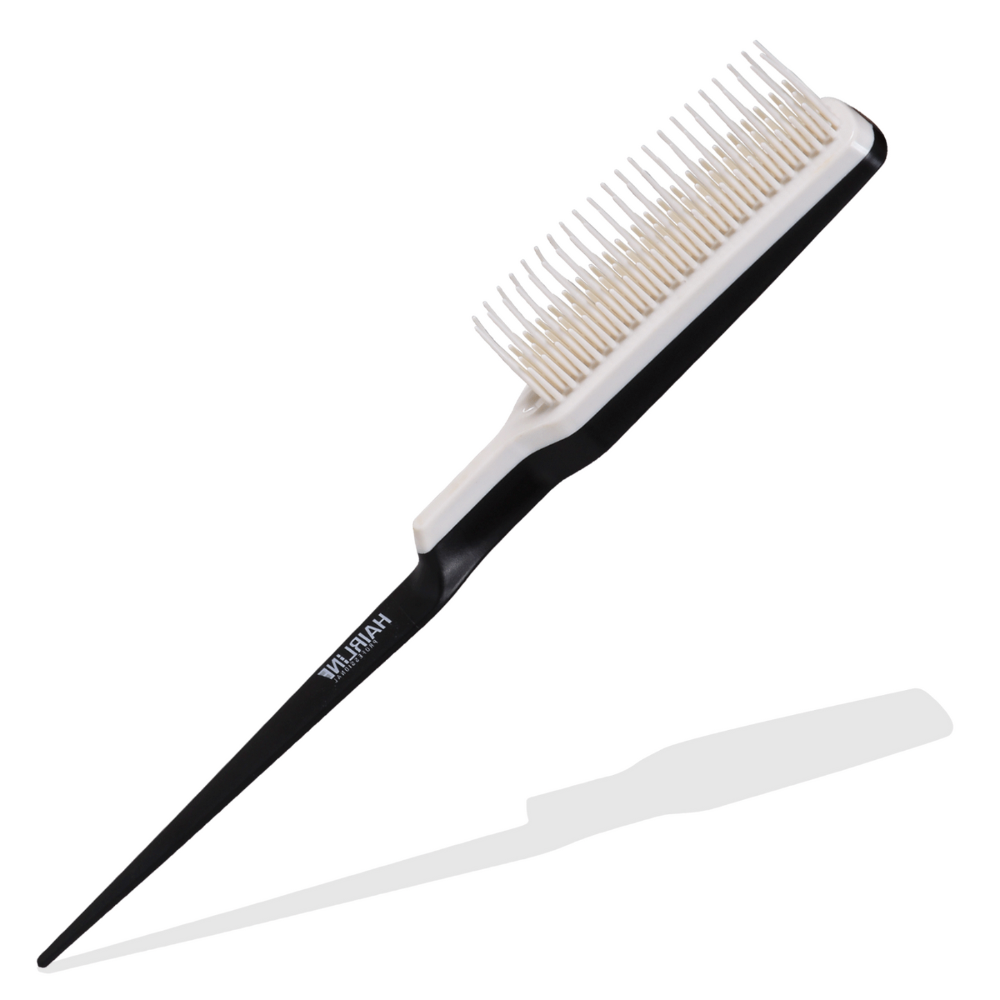 HLC003 Professional 5 Row Comb Durable n Flexible Tame n Tease Rat Tail Comb for Styling Back Combing Detangling Sectioning n Volumizing White Hair Combs Hair Line 25.3X4.2X2 CM Koki Story