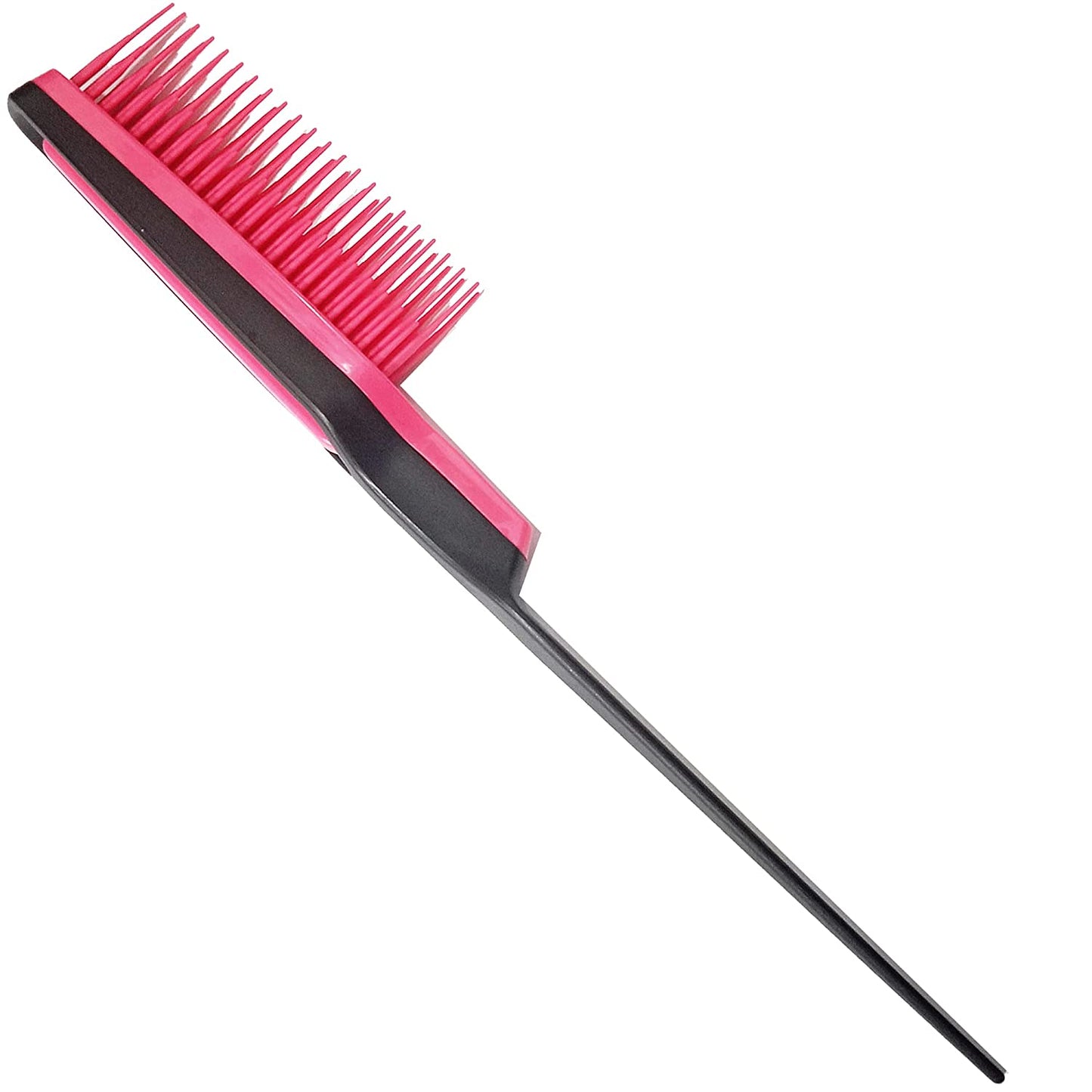 HLC003 Professional 5 Row Comb Durable n Flexible Tame n Tease Rat Tail Comb for Styling, Back Combing, Detangling, Sectioning n Volumizing_Pink Hair Combs Hair Line 25.3X4.2X2 CM Koki Story