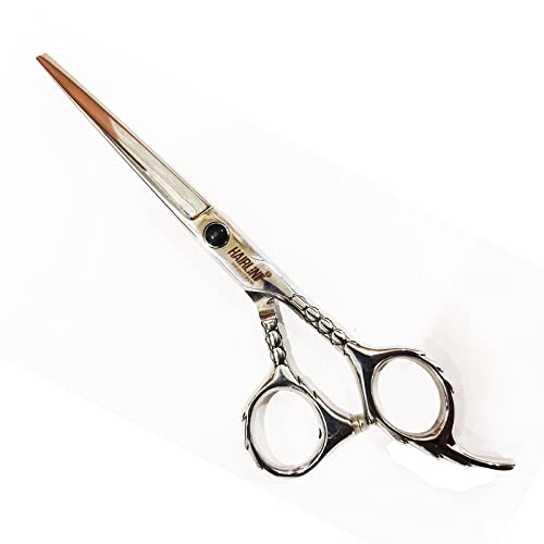 SSC041 Professional Feather Stainless Steel Cutting Barber Dressing Sharp Scissors Trimming Razor Edge Shears for Home Saloon Barber 6" Inch Salon Scissors Hair Line 23.5X8.5X1.5 CM Koki Story