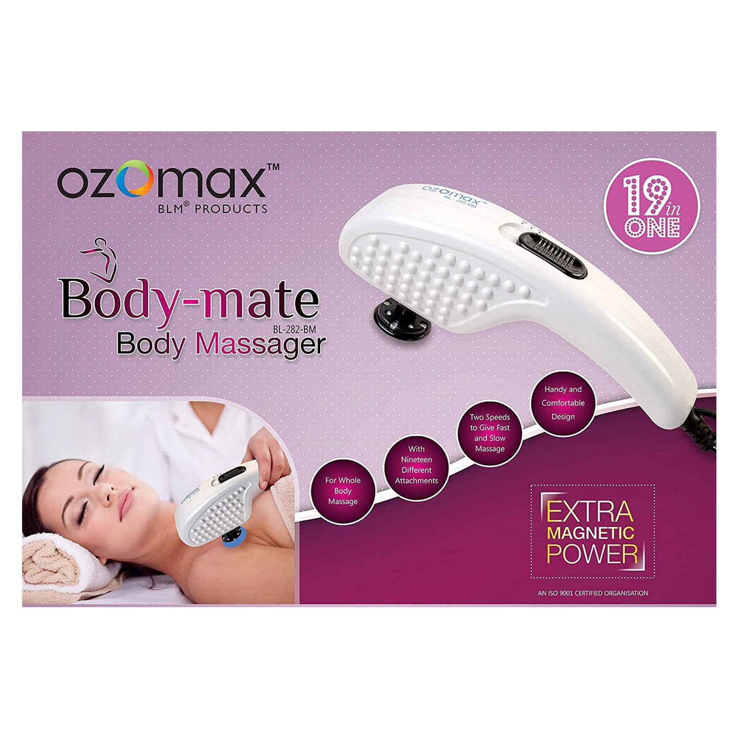 BL 282 BM Body Mate Massage Apparatus With 19 Attachments Electric Body Massager