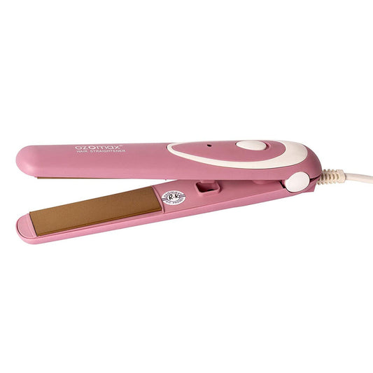 BL 299 STN Persona Mini Hair Straightener for Smooth and Shiny Hair Compact Design Flat Non Stick Coating Straightening Iron Hair Straighteners OZOMAX Pink Koki Story