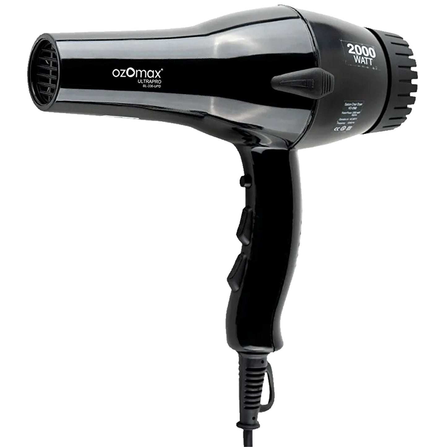 BL 336 UPD ULTRASONIC Pro 2000 Watts Professional Hot Warm & Cold Options Hair Dryer for Salon Spa Dual Speed Dual Heat & 2 Attachments Hair Drying Machine Hair Dryers OZOMAX Koki Story