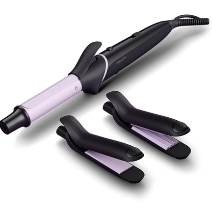 BHH 816/00 Crimp Straighten or Curl with the single tool quickly and without fear of heat damage Multi Styling Kit Hair Straighteners PHILIPS Black Koki Story