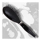 SPB067 Professional Diamond Oval Shape Large Rubber Cushion Pad Paddle Salon Hair Styling Brush for Men and Women_Black n Silver Paddle Brushes Scarlet Line Koki Story