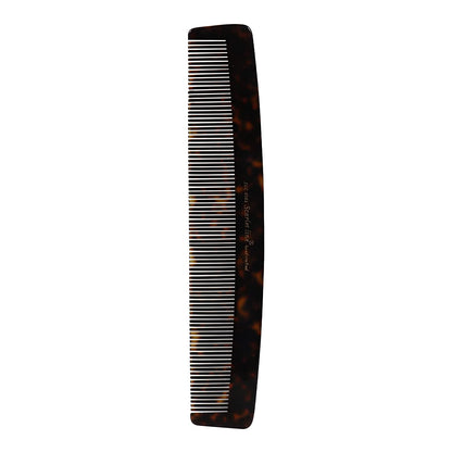 S0103 Professional Large Handmade Regular Hair Dressing Comb, Fine Tooth Hand Crafted Hair Comb for Daily Styling, 22.5 Cm_Shell Black Hair Combs Scarlet Line 23.5X5X1 CM Koki Story