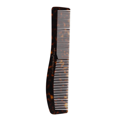 S0104 Professional Large Handmade Regular Hair Dressing Comb, Wavy Shaped Fine Tooth Hand Crafted Hair Comb for Daily Styling_20.5 Cm_Black Hair Combs Scarlet Line 21.5X5X1 CM Koki Story