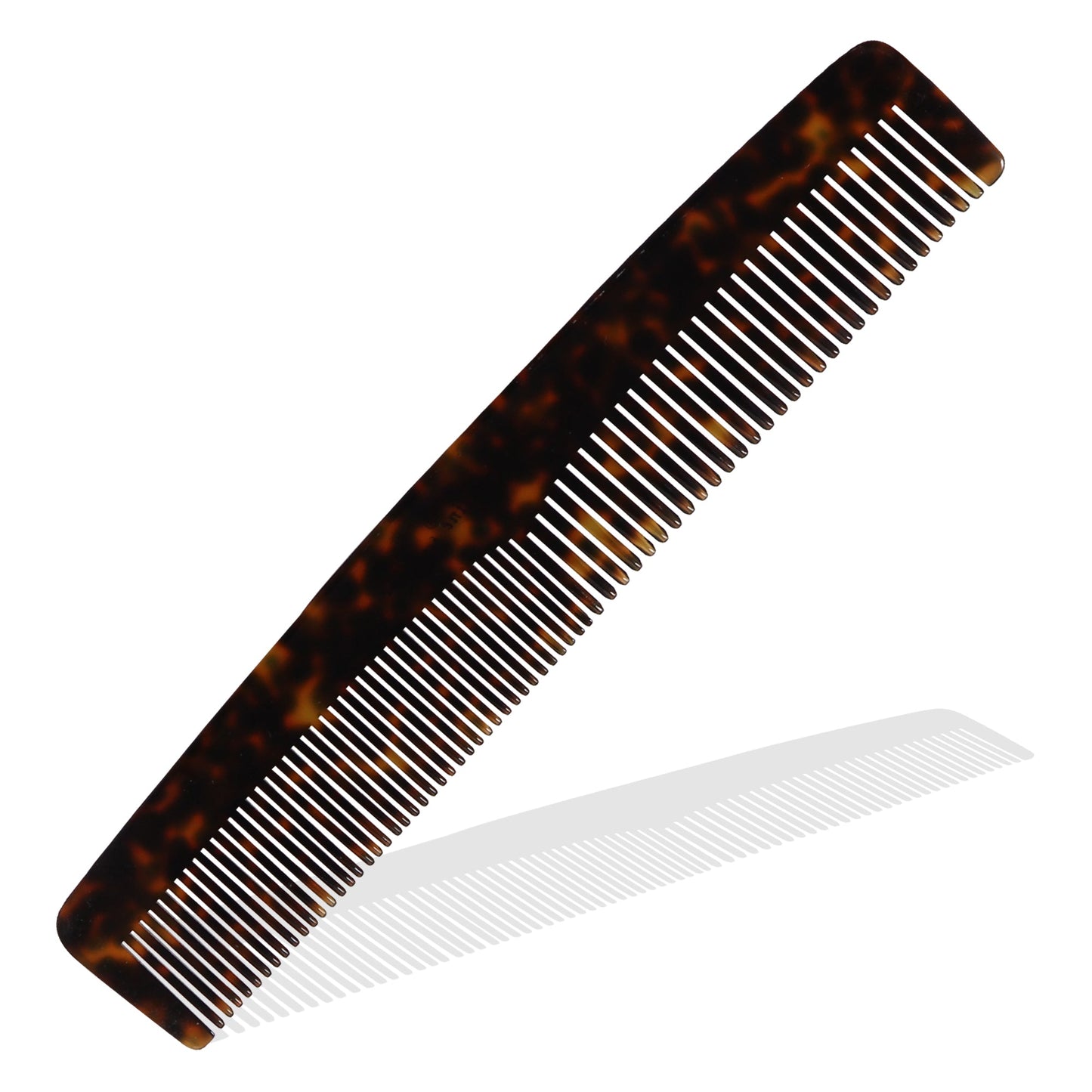 S0105 Professional Handmade Regular Large Hair Dressing Comb All Purpose Fine Tooth, Crafted for Daily Grooming n Styling, 22.5Cm_Shell Black Hair Combs Scarlet Line 23.5X5X1 CM Koki Story