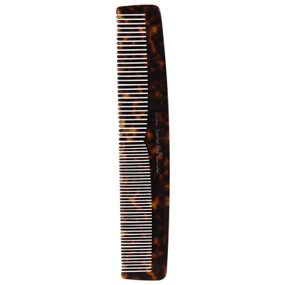 S0105 Professional Handmade Regular Large Hair Dressing Comb All Purpose Fine Tooth, Crafted for Daily Grooming n Styling, 22.5Cm_Shell Black Hair Combs Scarlet Line 23.5X5X1 CM Koki Story