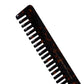 S0106 Professional Handmade Detangling Comb Hand Crafted Shampoo Comb Wide Tooth Rack Comb For Daily Styling n Grooming, 18.5 Cm_Shell Black Hair Combs Scarlet Line 21.5X5X1 CM Koki Story