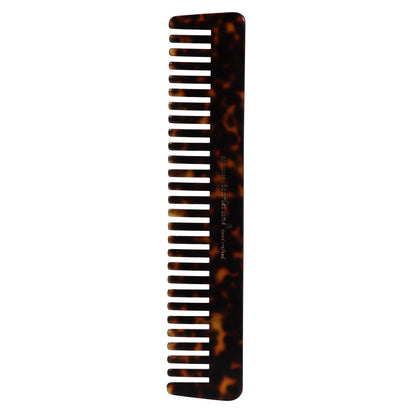 S0106 Professional Handmade Detangling Comb Hand Crafted Shampoo Comb Wide Tooth Rack Comb For Daily Styling n Grooming, 18.5 Cm_Shell Black Hair Combs Scarlet Line 21.5X5X1 CM Koki Story