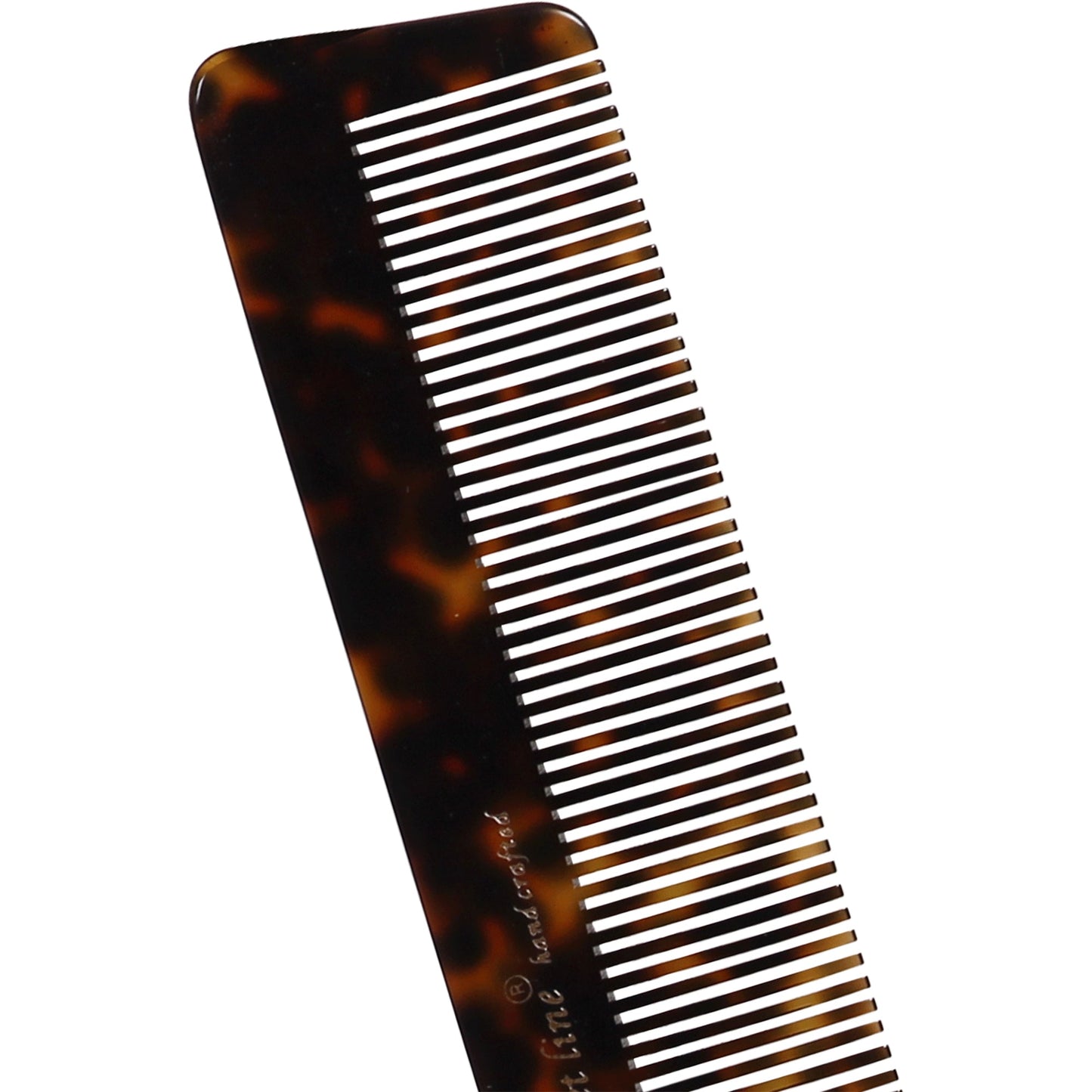 S0107 Professional Large Handmade Regular Dressing Hair Comb Multipurpose Fine Tooth, Hand Crafted for Styling n Grooming 18.5 Cm_Shell Black Hair Combs Scarlet Line 21.5X5X1 CM Koki Story