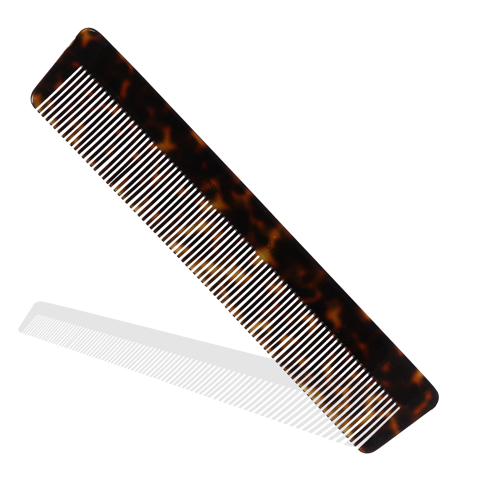 S0107 Professional Large Handmade Regular Dressing Hair Comb Multipurpose Fine Tooth, Hand Crafted for Styling n Grooming 18.5 Cm_Shell Black Hair Combs Scarlet Line 21.5X5X1 CM Koki Story