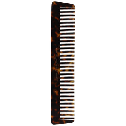 S0107 Professional Large Handmade Regular Dressing Hair Comb Multipurpose Fine Tooth, Hand Crafted for Styling n Grooming 18.5 Cm_Shell Black Hair Combs Scarlet Line 21.5X5X1 CM Koki Story