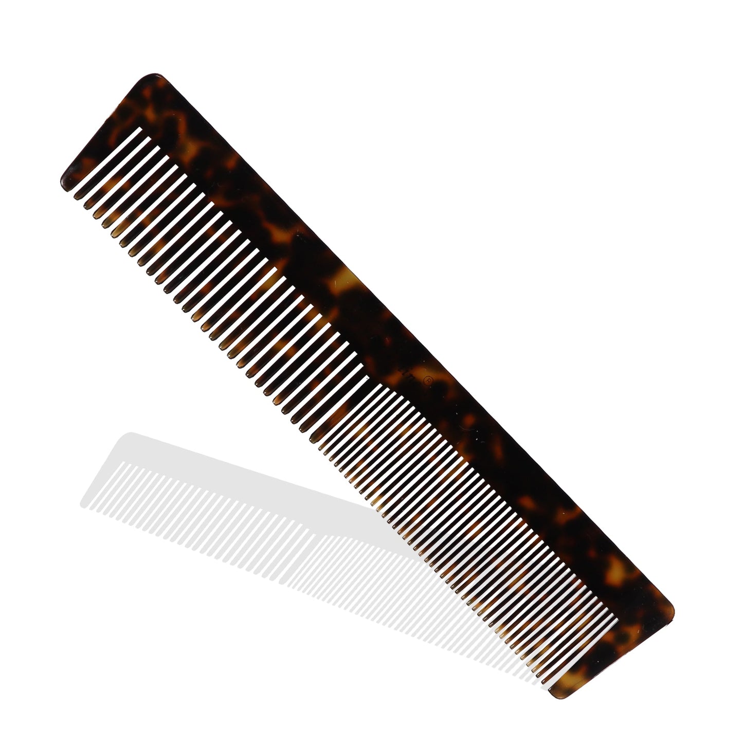 S0109 Professional Handmade Large Regular Dressing Hair Comb, Fine Tooth Hand Crafted for Daily Styling n Grooming, 18.5 Cm_Shell Black Hair Combs Scarlet Line 21.5X5X1 CM Koki Story