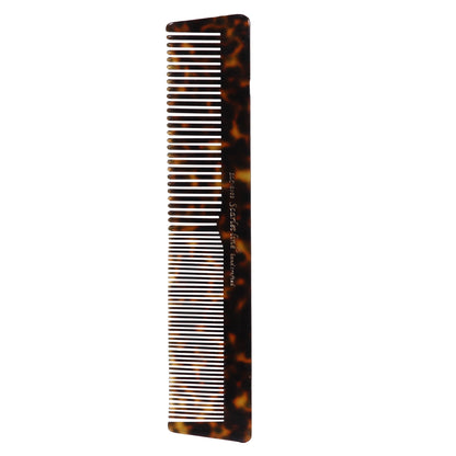 S0109 Professional Handmade Large Regular Dressing Hair Comb, Fine Tooth Hand Crafted for Daily Styling n Grooming, 18.5 Cm_Shell Black Hair Combs Scarlet Line 21.5X5X1 CM Koki Story